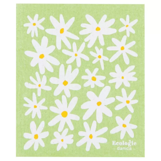 Sale ZONE Daisies Soft Green And White