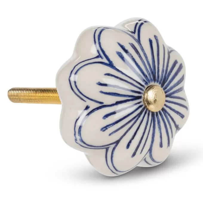 Outlet ZONE Flower Petal White And Navy